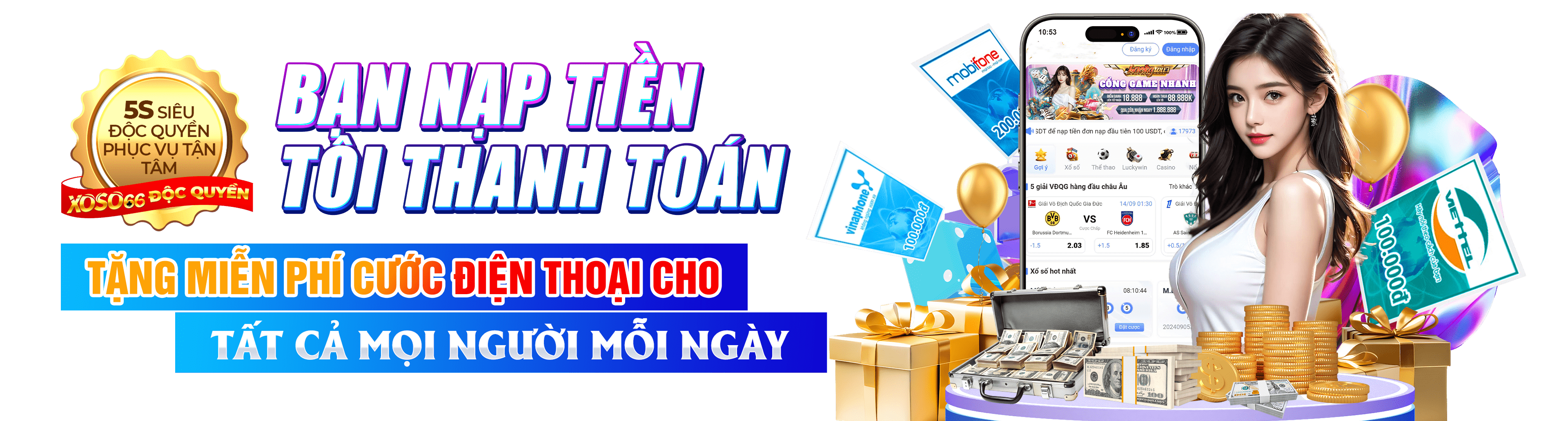 Hình ảnh quảng cáo của vb66 hiển thị nền tảng và các lợi ích